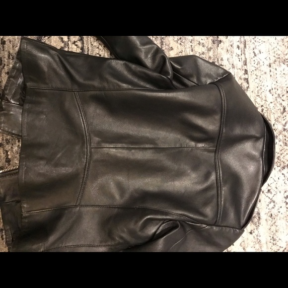 Leather biker jacket - Picture 2 of 6